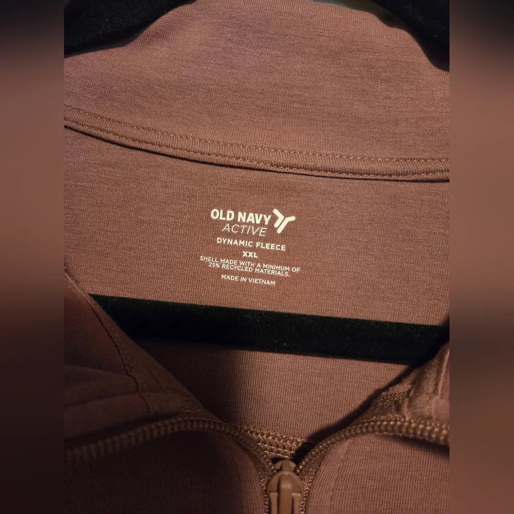 Old Navy Active Dynamic Fleece size XXL Half-Zip Sweater - Mauve - Picture 6 of 9